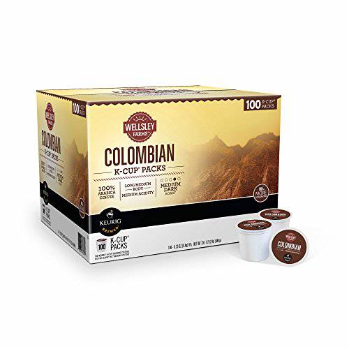 Wellsley Farms Colombian Coffee 100 K-Cups Packs