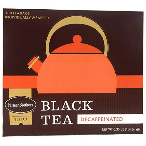 Farmer Brothers Decaf Tea Bags, Black Tea, 100 count