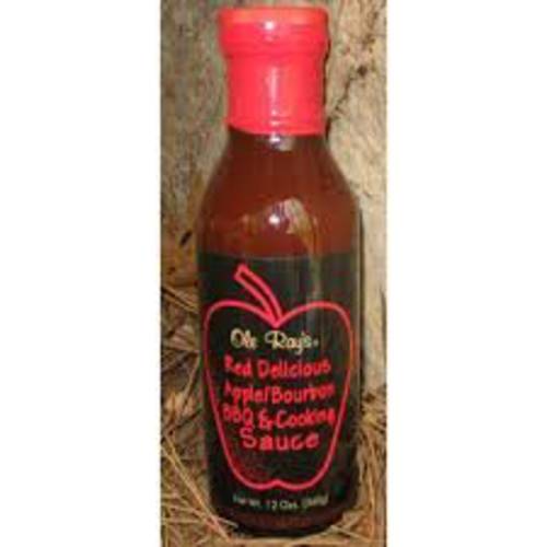 Ole Ray’s Red Delicious Apple Bourbon BBQ & Cooking Sauce (2 Pack of 12 Oz. Bottles)