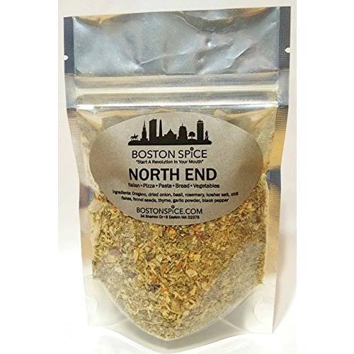 Boston Spice North End Handmade Gourmet Italian Herb Seasoning Blend for Pizza Pasta Sauce Meatballs Vegetables Bread Dipping Oils Popcorn Dip Spreads Salad Dressing 1/4 Cup Spice 1oz/28g