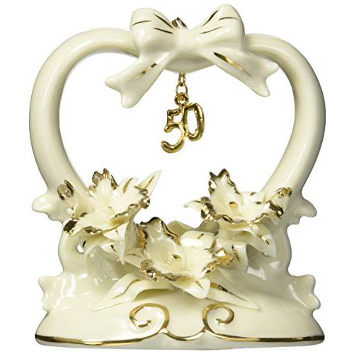Appletree Design 50th Anniversary Orchid Cake Topper, 4-1/2-Inch Tall