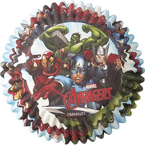 Wilton 50 Count Marvel Avengers Baking Cups, Multicolor