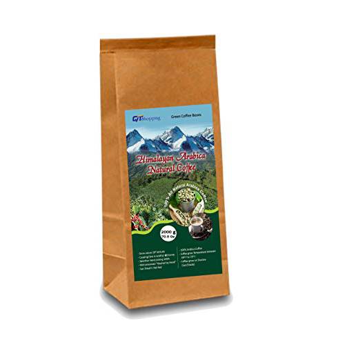 Himalayan Arabica Green Beans Coffee - World’s Best Organic Coffee | Product of Himalayas, Nepal (70.54 Ounces / 4.40 lb)