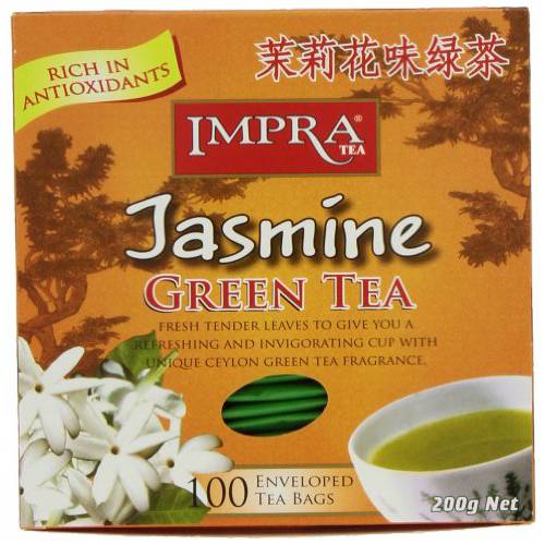 Impra Green Jasmine Tea, 2.0 Gram, 100-Count