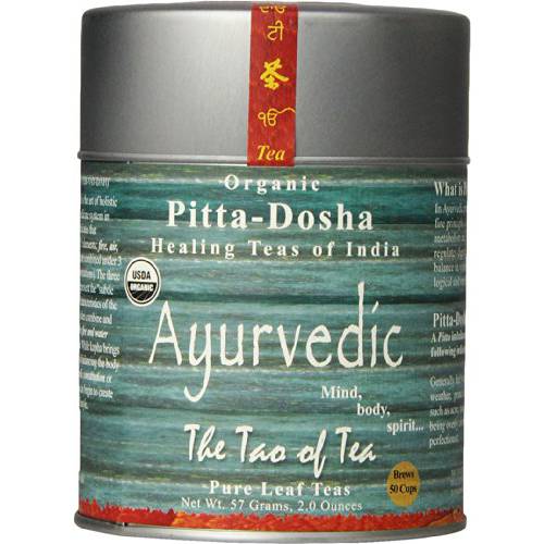 The Tao of Tea, Ayurvedic Tea, Pitta, Certified Organic, Hibiscus , 2 Ounce Tin