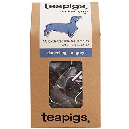 Teapigs Darjeeling Earl Grey Tea Bags Made with Whole Leaves (1 Pack of 50 Tea Bags)