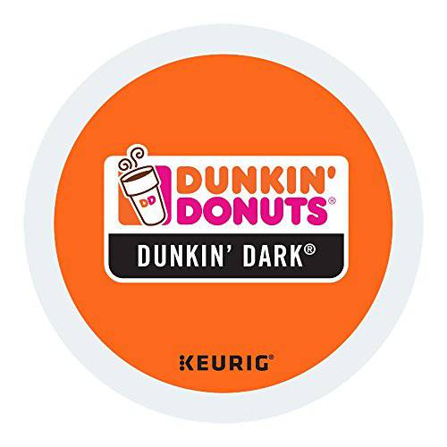 Dunkin Donuts Dunkin Dark Coffee (Midnight) K-Cups For Keurig K Cup Brewers (96 Count) - Packaging May Vary