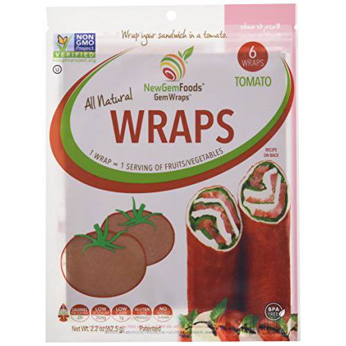 NewGem Sandwich Wrap - Tomato 6 Wraps