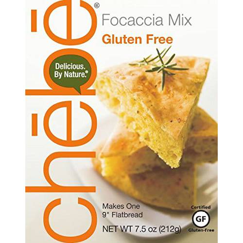 Chebe Bread Focaccia Flat Bread Mix, Gluten Free, 7.5-Ounce Bags (Pack of 8)