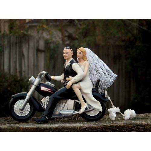 Motorcycle Cake Topper BALD Groom - By Magical Day