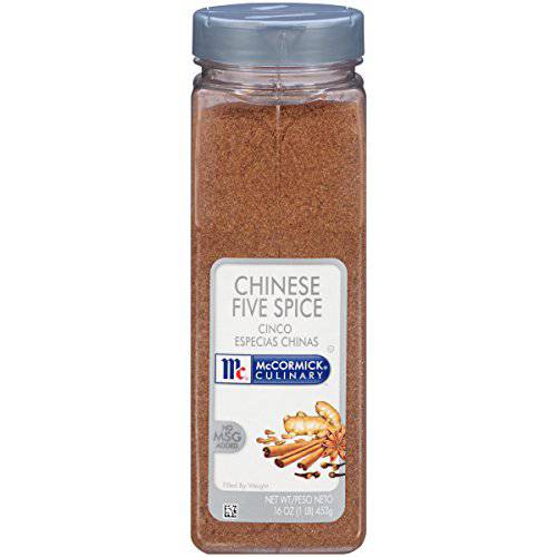 McCormick Culinary Chinese Five Spice, 16 oz - One 16 Ounce Container of Chinese Five Spice Powder with Sweet and Savory Flavor in Stir-Fries, Stews and More