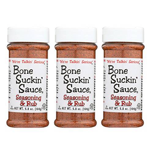 Bone Suckin’ Seasoning & Rub 5.8 Ounce (Pack 3)