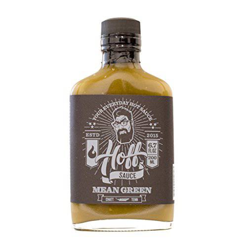 Hoff & Pepper Mean Green Jalapeno Green Hot Sauce Goodness Seasoning Handmade Tennessee Hot Sauces For Jalapeno Pepper Hot Sauce Spicy Lover For Grilling and Seasoning