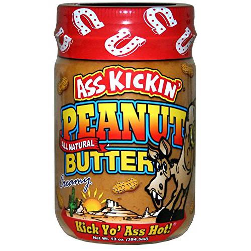 Kickin’ Creamy Peanut Butter with Habanero Pepper - 13 Ounces - Premium Gourmet All Natural Spicy Peanut Butter - Perfect Snack Packed with Protein