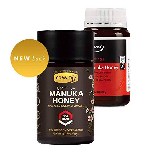 Comvita Manuka Honey (UMF 15+, MGO 514+) | New Zealand’s 1 Premium, Raw, Wild, Authentic Manuka Brand | Non-GMO Superfood for Daily Wellness | Give the Holiday Gift of Gold Standard Honey | 8.8oz