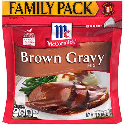 McCormick Family Pack Brown Gravy Mix, 6.96 oz