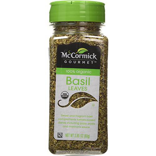 McCormick Gourmet, 100% Organic Basil, 2.85 Ounce