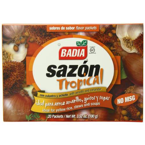 Badia Sazon Tropical with Annatto and Coriander, 3.52 Ounce (Pack of 15)