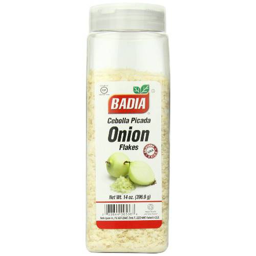 Badia Onion Flakes, 14 Ounce (Pack of 6)