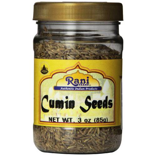 Rani Cumin Seeds Whole (Jeera) Spice 3oz (85g) PET Jar ~ All Natural | Gluten Friendly | NON-GMO | Vegan | Indian Origin
