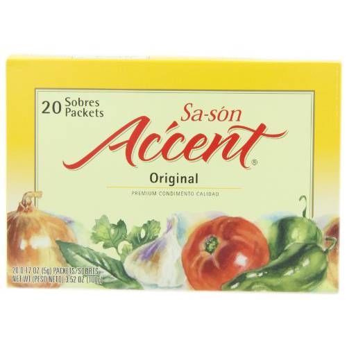 Sa-son Accent Seasoning, Original Flavor, 20 Packets (Pack of 18)