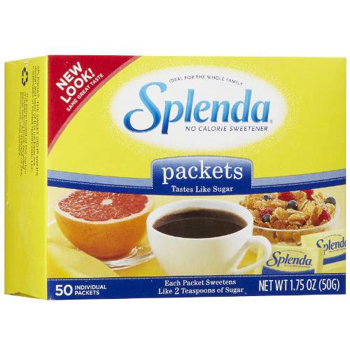 Splenda Sugar Substitute Packets - 50 ct, 1.76 Ounce (Pack of 50)