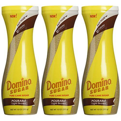 Domino Brown Sugar Easy Pourable Light Brown 10 Oz (3 Pack)