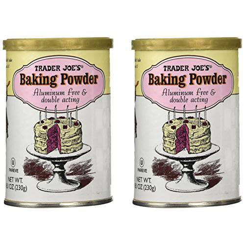 Trader Joe’s Baking Powder Double Acting 8.1 Oz (Pack of 2)