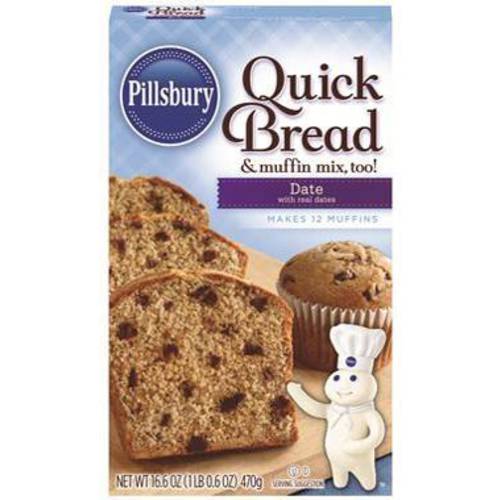 Pillsbury Date Quick Bread, 16.6 Oz (Pack of 6)