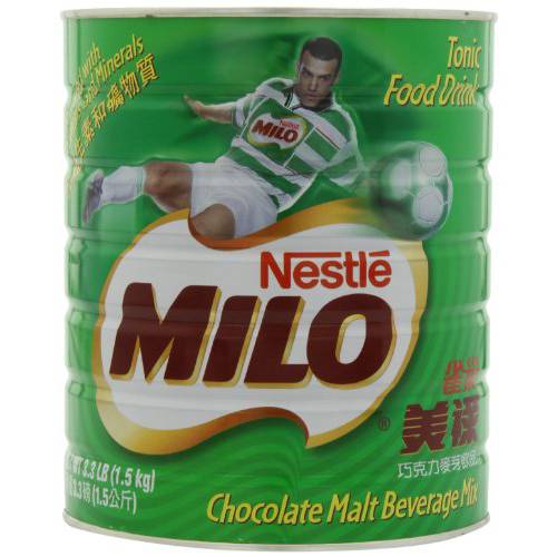 Nestle Milo Chocolate Beverage Mix Jumbo, 3.3-Pound Cans (Pack of 2)