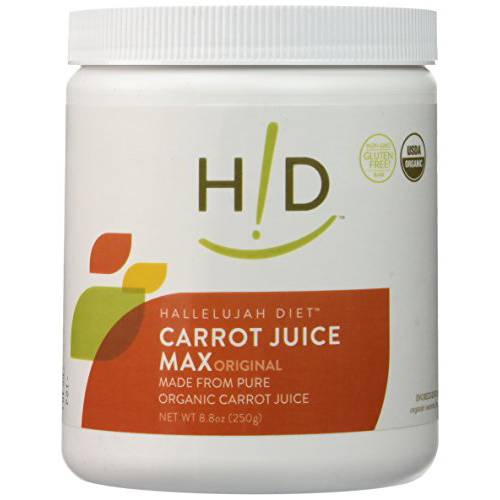 CarrotJuiceMax Organic Carrot Juice Powder - Made with Pure Organic Carrot Juice, 11oz Jar