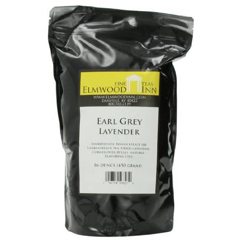 Elmwood Inn Fine Teas Earl Grey Lavender Black Tea, 16-Ounce Pouches (Packaging May Vary)