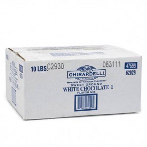 Ghirardelli Chocolate Sweet Ground White Chocolate Flavor Beverage Mix, 25-Pound Package