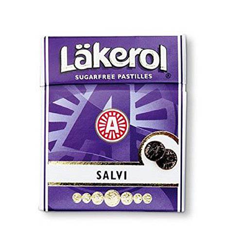Läkerol Licorice Sugar Free Pastilles (4 Pack/Boxes) Imported Swedish Licorice (Salvi)