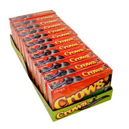 Crows Licorice Flavored Gumdrops 6.5 Ounce Box - 12 / Case