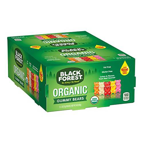 Black Forest Organic Gummy Bears, 2 Ounce, Pack of 12