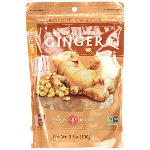 Gin Gins Crystallized Ginger Candy 3.5oz Bag 6-Pack