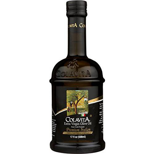 Colavita Premium Italian Extra Virgin Olive Oil, 17 fl. oz., Glass Bottle, 17 Fl Oz (Pack of 1)