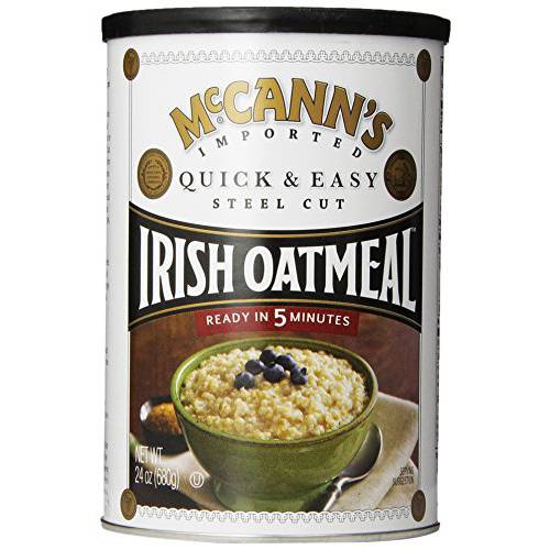 McCann’s Steel Cut Irish Oatmeal, Quick & Easy, 24 oz (Pack of 6)