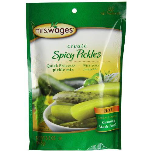 Mrs. Wages Hot Spicy Pickles Quick Process Mix (VALUE PACK of 12)