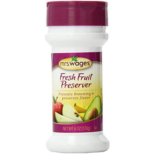 Mrs Wages Fresh Fruit Preserver, 6 Oz Shaker Bottle (VALUE PACK of 6)