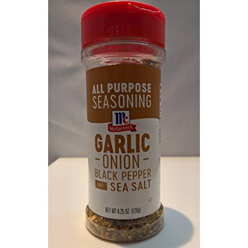 McCormick Garlic and Onion, Black Pepper and Sea Salt All Purpose Seasoning, 4.25 oz