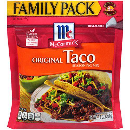 McCormick Family Pack Original Taco Seasoning Mix, 10 oz