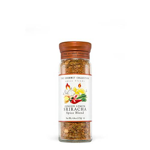 The Gourmet Collection Spice Blends Ginger Lemon Sriracha Spice Blend - Sriracha Chili Garlic Seasoning for Cooking - Seafood, Burgers, Eggs