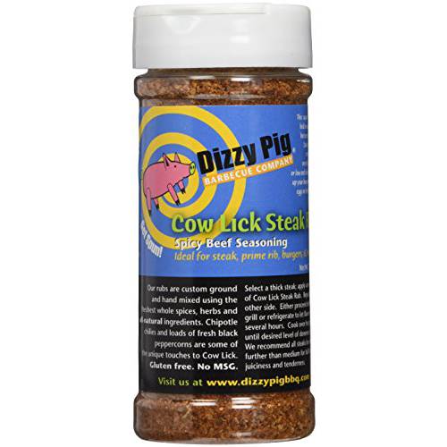 Dizzy Pig BBQ Cow Lick Steak Rub - 7.1 Oz