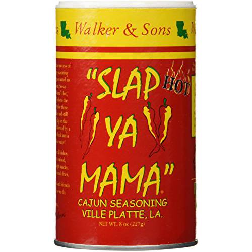 Slap Ya Mama Cajun Seasoning from Louisiana, Hot Blend, No MSG and Kosher, Pack of 2
