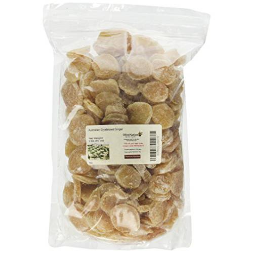 OliveNation Crystalized Ginger Slices, Sweet and Spicy Candied Ginger, Kosher, Gluten Free, Vegan - 5 lbs