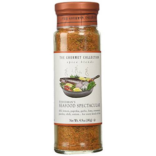 The Gourmet Collection Spice Blends, Fishermans Seafood Spectacular Seasoning for Crab Meat, Salmon, Crab Boil, Fish Fry. Shrimp, Mussels and Rice.