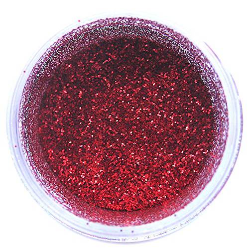 Christmas Red Craft Glitter Dust | Shiny Red Glitter | Decoration Dust for Cake Accessories, DIY Crafting | Glitter Dust for Decoration | Brillantina | Sunflower Sugar Art