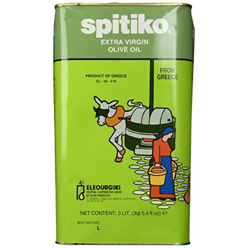 Spitiko Greek Extra Virgin Olive Oil 3 liter can